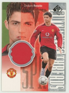 【Cristiano Ronaldo/ロナウド】2004 UpperDeck SP Authentic Manchester United Authentic Threads マンチェスターユナイテッド ジャージ