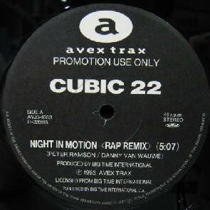 $ CUBIC 22 / NIGHT IN MOTION (RAP REMIX) AVJS-1033 YYY47-1045-10-46 限定盤