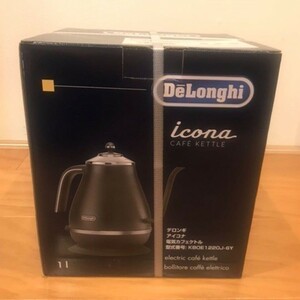 デロンギ DeLonghi 電気カフェケトル 1.0L アイコナ 新品 グレー KBOE1220J-GY 未使用品