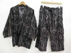 2004 NUMBER NINE HEART TRIBAL GIVE PEACE A CHANCE JINBEI 2PIECE ARCHIVE ナンバーナイン ハートトライバル セットアップ 甚平 04AW
