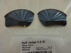 処分価格！★オークリー ハーフジャケット2.0 XL 用 カスタム偏光レンズ BLACK IRIDIUM Color Polarized 新品 Oakley Half Jacket 2.0 XL