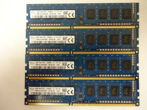 ☆SK hynix PC3-12800U 4GB×4枚（16GB) BIOS確認済☆10