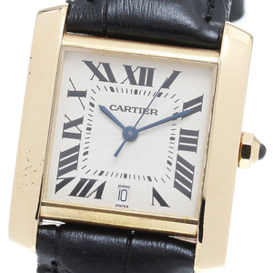 カルティエ CARTIER W5000156 タンクフランセーズLM K18YG デイト 自動巻き メンズ _860009