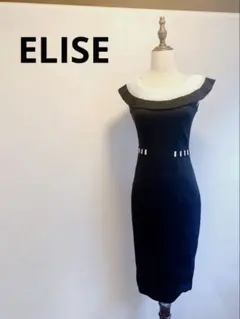 【極美品】ELISE 海外インポートワンピース478