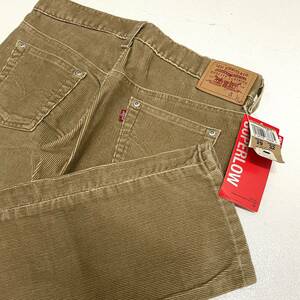 Deadstock 00s Levi’s コーデュロイ パンツ W29 / カーキ ベージュ リーバイス USA規格 00年代 ストレート ローライズ SUPERLOW