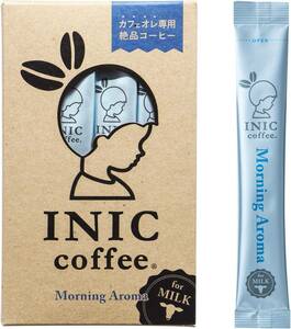 INIC coffee モーニングアロマ スティック 12本 【カフェオレ専用 絶品コーヒー】【パウダーコーヒーの最高峰】【世界の