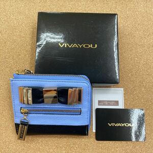 新品☆VIVAYOU ＊ ビバユー ■ ラウンドファスナー カードケース コインケース 定期入れ パスケース 