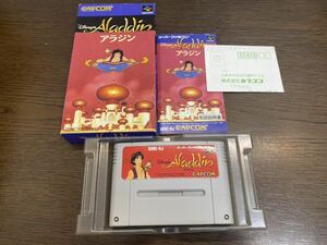 ★ スーパーファミコン SFC ソフト アラジン Aladdin CAPCOM カプコン Nintendo 任天堂 Disney ディズニー 箱説付