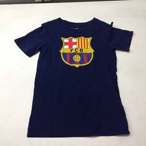 送料無料★THE NIKE TEE ナイキ FCB★半袖Tシャツ トップス★子供 Sサイズ★ジュニア キッズ 140★ネイビー #30624sj143