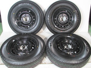 ☆新車外し■200系■ハイエース純正■2024年製■195/80Ｒ15■107/105S LT■DUNLOP■SP175N■139.7-6H/15-6J/+35■スーパーGL.バン用.車検可