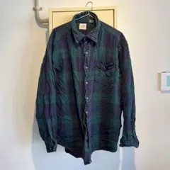 Old GAP XL 100%コットン チェック柄ネルシャツ 90-00初期