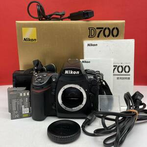 □ Nikon D700 デジタル一眼レフカメラ ボディ シャッター、フラッシュOK バッテリー 充電器 説明書 ニコン