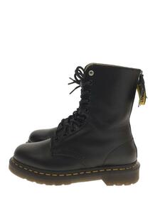 Dr.Martens◆Ys 10 EYE/10ホールバックジップレースアップブーツ/UK4/ブラック/レザー/15473001