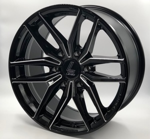 LENSO JAGER QUINTA 18x9J +20 6H-139.7 グロスブラック/ミルド 4本セット サーフ プラド FJ ハイラックス タコマ ハイエース レンソ