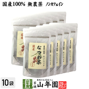 健康茶 国産 なつめ茶 ティーバッグ 24g（2g×12P）×10袋セット 送料無料