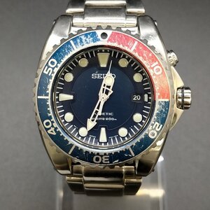 セイコー Seiko 腕時計 動作品 5M62-0BL0（キネティック　スキューバ　ダイバーズ） メンズ 1321488