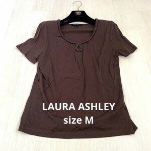 LAURA ASHLEY ロープネック無地tシャツ size M