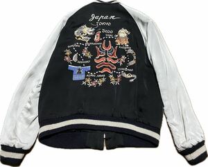 港商 × BEAMS テーラー東洋　コラボ　スカジャン　大江戸線　相撲　サイズM リバーシブル　souvenir jacket スーベニアジャケット Toyo