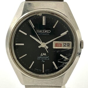 仙75【稼働】SEIKO LM SPECIAL 5206-6050 腕時計 デイデイト 自動巻 23石 アナログ セイコー ロードマチック スペシャル AT 黒文字盤