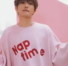 Nissy Naptime プルオーバー スウェット ピンク M