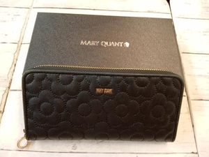 MARY QUANT マリー・クワント キルトフォームデイジーパース 長財布 ブラック