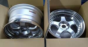 未使用特価品!ワーク WORK マイスターS1 3ピース18インチ F)9.5J+35 R)9.5J+24 PCD112ハブ径57.1mm ゴルフ A3 カスタムサイズ スタンス系