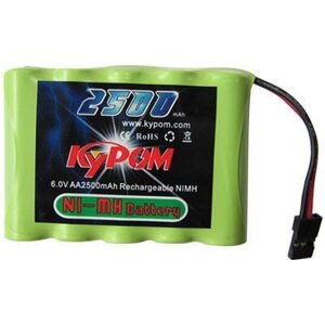 Kypom 6.0V 2500mAh 平型 ニッケル水素 受信機用★ホビーショップ青空