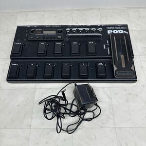 Line6 POD XT LIVE ラインシックス フロアマルチエフェクター 通電確認のみ 現状品【管3723S】