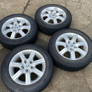 ホンダ ステップワゴン純正 溝アリ スタッドレスタイヤ4本セット 205/60R16 Hankook 16×6J 50 5穴 114.3