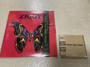 ZIGGY CD「IN WITH THE TIMES(再録版)」レコード(LP)「それ行け!R&R BAND」セット オマケ付 森重樹一 ジギー