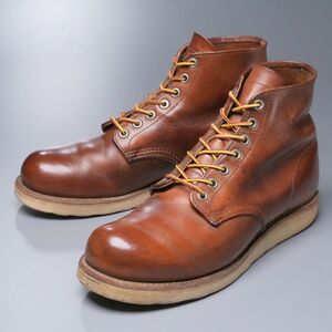 GQ7961//*レッドウイングREDWING*＃9111/6インチ クラシックラウンド/メンズ7.5D/プレーントゥ/レースアップブーツ/ショートブーツ/革靴