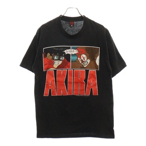 ヴィンテージ 80S VINTAGE AKIRA BLACK FASHION VICTIM アキラ 金田vsジョーカー 両面プリント クルーネック 半袖Tシャツ ブラック