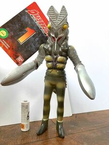  タグ付き　バルタン星人　１　透明　旧　ウルトラ怪獣　タグ　バンダイ　ウルトラ怪獣シリーズ