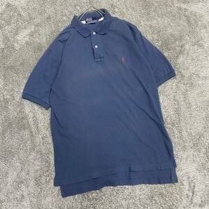 POLO RALPH LAUREN ラルフローレン ポロシャツ 半袖シャツ サイズM ブルー 青 メンズ トップス 最落なし （C20）