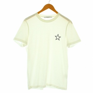 ジバンシィ GIVENCHY CUBAN FIT Tシャツ カットソー 半袖 クルーネック スター プリント コットン XS 白 ホワイト /KU メンズ