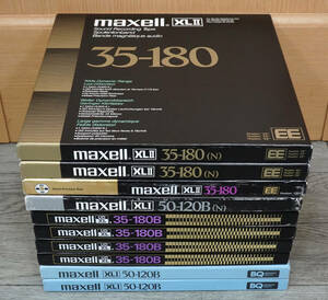 ■　10号オープンリールテープ　MAXELL　XLI　XLII　中古美品 10巻　■