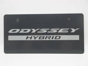 ホンダ HONDA 新型オデッセイ ハイブリッド アブソルート ODYSSEY ディーラー 新車 展示用 非売品 ナンバープレート マスコットプレート