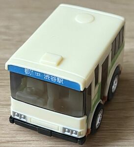 ◇チョロQ 東京 都営バス 路線バス ワンマン 六本木 渋谷駅 タカラ プルバック ミニカー 中古