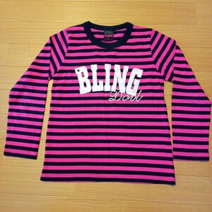 BLING DOLL　size130　ボーダー長袖Ｔシャツ