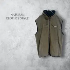 【NATURAL CLOTHES STYLE】　フリースベスト　ジップ　メンズ