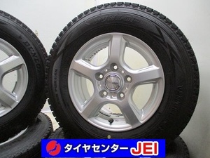 13インチ バリ溝 165R13 8PR 5J+45 114.3 タウンエース/ライトエース 中古スタッドレスタイヤホイール4本セット 送料無料(SA13-4113）