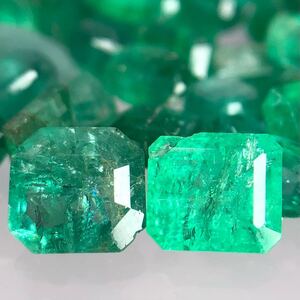 1円〜!!（天然エメラルドおまとめ25ct）f 約5g ルース 裸石 宝石 ジュエリー jewelry emerald ベリル w3す38