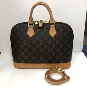 【美品】LOUIS VUITTON ルイ・ヴィトン モノグラム アルマPM M51130 FL0052 ハンドバッグ ショルダー付 2way