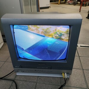 SHARP シャープ VT-14GH10 ブラウン管テレビ ビデオデッキ内蔵 14インチ 中古動作品