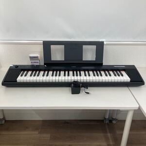 YAMAHA 電子ピアノ NP-12B ヤマハ 電子キーボード 電源アダプタ 楽譜立て 付き PC ipad iPone ヘッドフォン 接続可能 電池使用可能