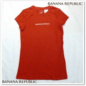 バナナリパブリック　レディース　半袖　Tシャツ　バナリパ　BANANA REPUBLIC　インポート　シンプル　トップス　アメリカ　オレンジ　S