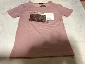 【未使用】[レリカ] ゆったり カジュアル プリント 半袖 Tシャツ 大きいサイズ メンズ M 日本サイズS【アウトレット】OJ41