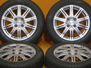 超バリ溝 美品【WORKプロミッシング ダンロップエナセーブ 155/65R14】14インチ ムーヴ タント キャンパス ワゴンR スペーシア N-BOX N-WGN