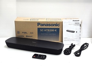 【中古品】 パナソニック Panasonic シアターバー ホームシアターオーディオシステム Bluetooth SC-HTB200-K ブラック ○YR-17739○