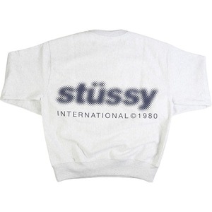 STUSSY ステューシー 23AW BLUR CREW ASH HEATHER クルーネックスウェット 灰 Size 【L】 【新古品・未使用品】 20781035